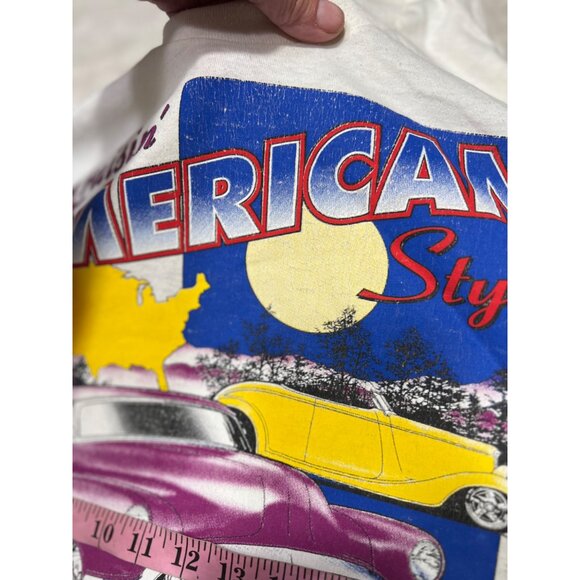 Cruisin American Style Graphic Tee XXL 50% Cotton 50% Polyester Vintage Classic - Picture 4 of 12